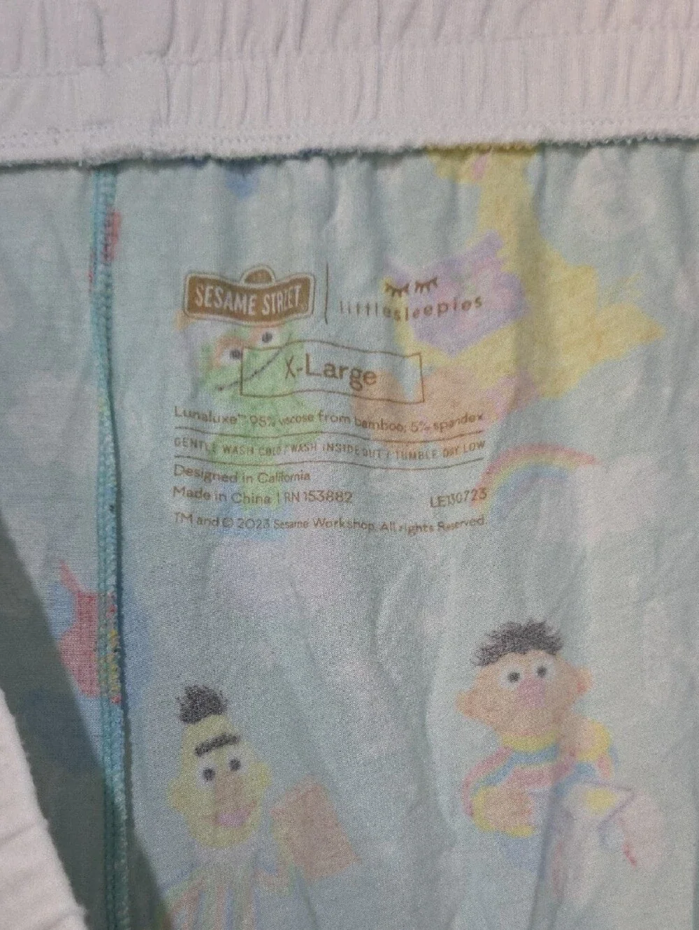 Little Sleepies Mint Green Sesame Street Character Pajama Set